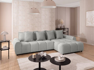 ALBANE L-SHAPED RIGHT HAND FACING CORNER SOFA GREY