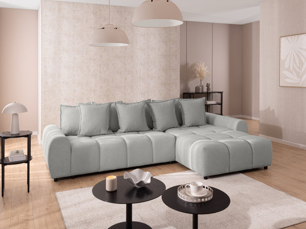 ALBANE L-SHAPED RIGHT HAND FACING CORNER SOFA GREY