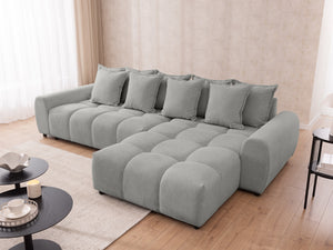 ALBANE L-SHAPED RIGHT HAND FACING CORNER SOFA GREY