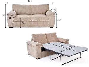 AMALFI 2 SEATER SOFA BED