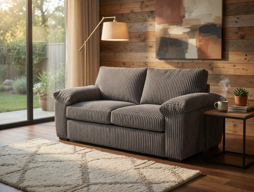 AMALFI 2 SEATER SOFA GREY