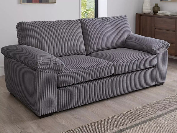 AMALFI 3 SEATER SOFA GREY