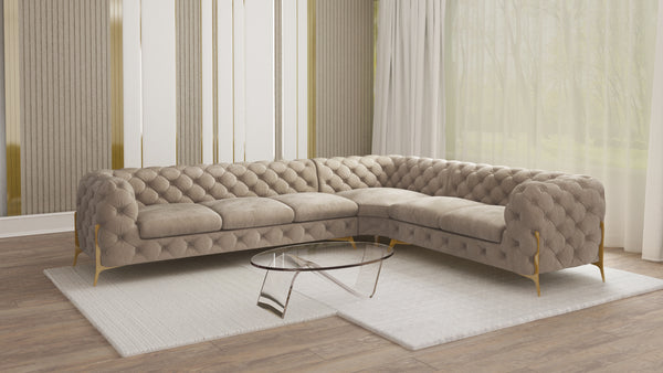 CHELSEA BIS L-SHAPED RIGHT HAND FACING CORNER SOFA BEIGE