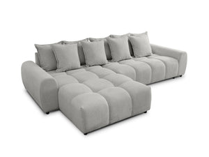 ALBANE L-SHAPED LEFT HAND FACING CORNER SOFA GREY