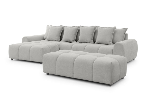 ALBANE L-SHAPED LEFT HAND FACING CORNER SOFA GREY