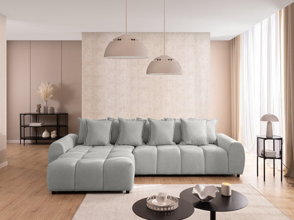 ALBANE L-SHAPED LEFT HAND FACING CORNER SOFA GREY