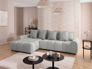 ALBANE L-SHAPED LEFT HAND FACING CORNER SOFA GREY