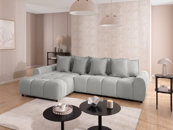 ALBANE L-SHAPED LEFT HAND FACING CORNER SOFA GREY