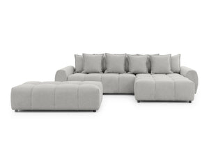 ALBANE L-SHAPED RIGHT HAND FACING CORNER SOFA GREY