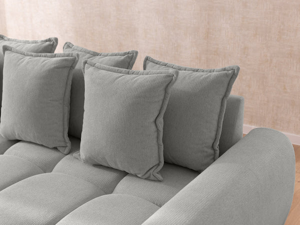 ALBANE L-SHAPED RIGHT HAND FACING CORNER SOFA GREY