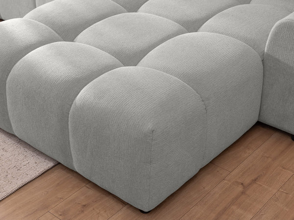 ALBANE L-SHAPED RIGHT HAND FACING CORNER SOFA GREY