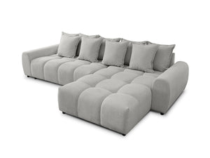 ALBANE L-SHAPED RIGHT HAND FACING CORNER SOFA GREY