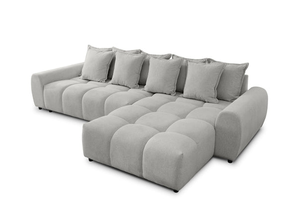 ALBANE L-SHAPED RIGHT HAND FACING CORNER SOFA GREY