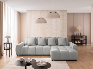ALBANE L-SHAPED RIGHT HAND FACING CORNER SOFA GREY
