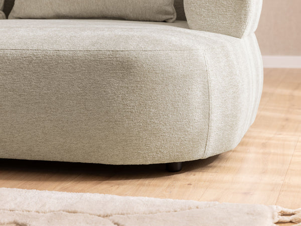 FERRO L-SHAPED LEFT HAND FACING CORNER SOFA - BEIGE