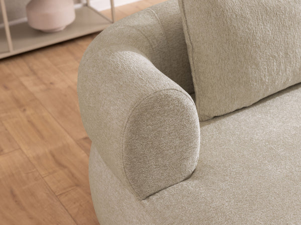 FERRO L-SHAPED LEFT HAND FACING CORNER SOFA - BEIGE