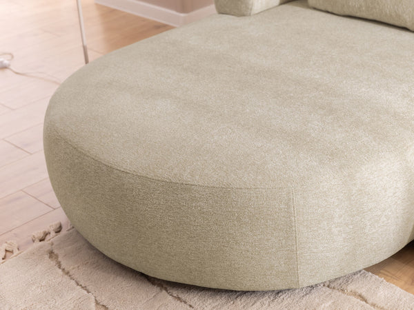 FERRO L-SHAPED LEFT HAND FACING CORNER SOFA - BEIGE