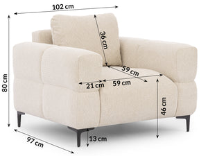 HELIO ARMCHAIR - BEIGE