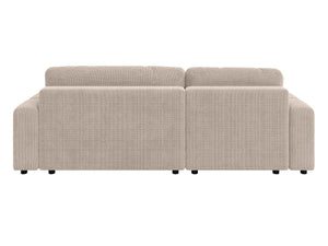 LUKI MODULAR L-SHAPED LEFT HAND FACING CORNER SOFA BED - BEIGE