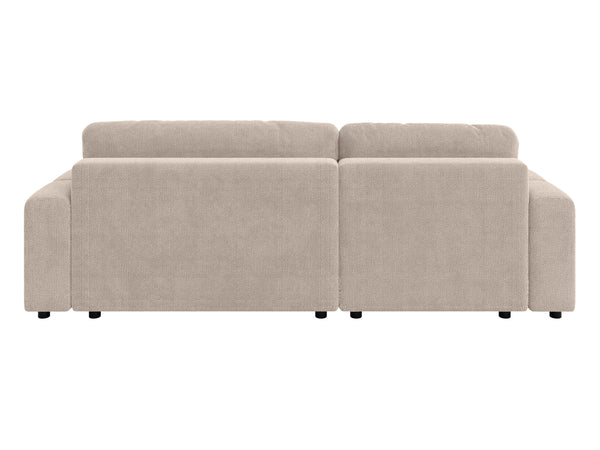 LUKI MODULAR L-SHAPED LEFT HAND FACING CORNER SOFA BED - BEIGE