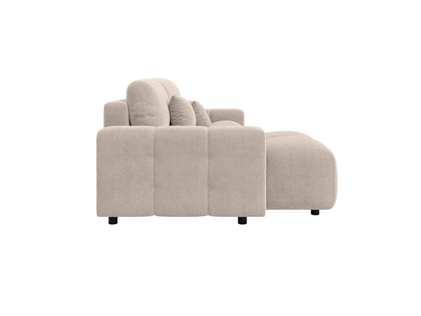 LUKI MODULAR L-SHAPED LEFT HAND FACING CORNER SOFA BED - BEIGE