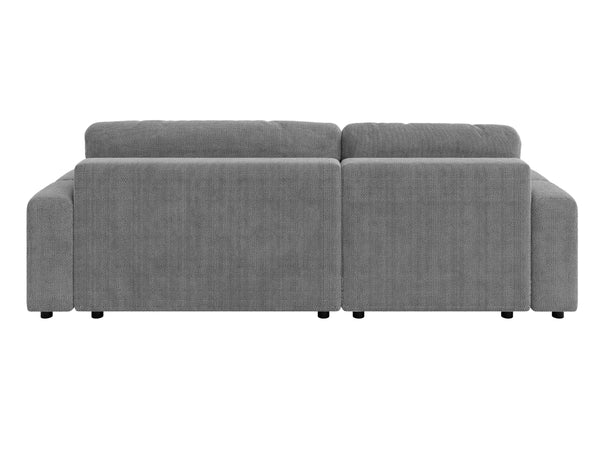 LUKI MODULAR L-SHAPED LEFT HAND FACING CORNER SOFA BED - GREY