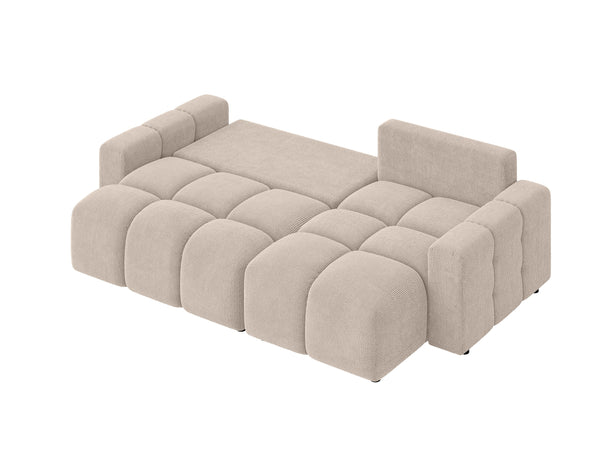 LUKI MODULAR L-SHAPED RIGHT HAND FACING CORNER SOFA BED - BEIGE