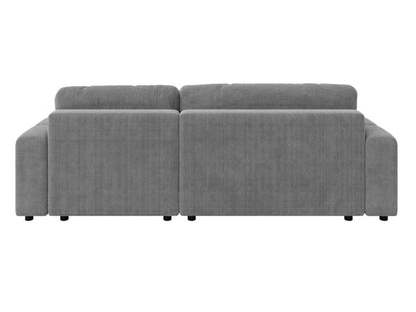 LUKI MODULAR L-SHAPED RIGHT HAND FACING CORNER SOFA BED - GREY