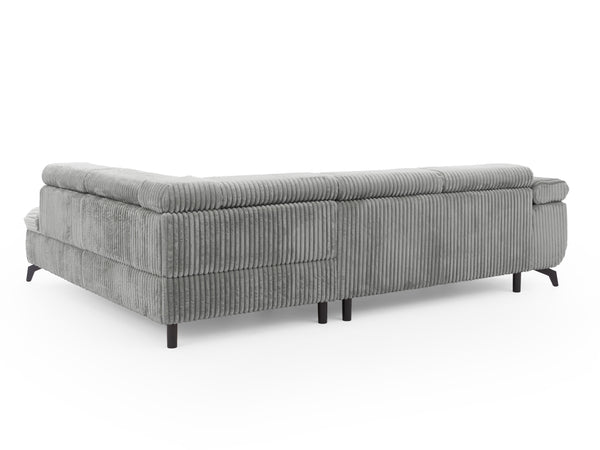 MARBEYA L-SHAPED RIGHT HAND FACING CORNER SOFA-BED GREY