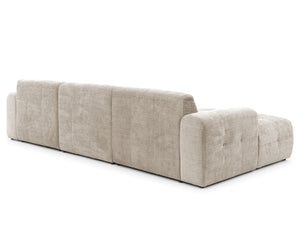 MELVA U-SHAPED CORNER SOFA - BEIGE