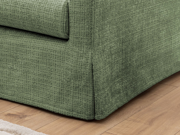 PAPHOS 3 SEATER SOFA - GREEN