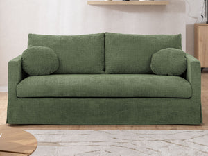 PAPHOS 3 SEATER SOFA - GREEN