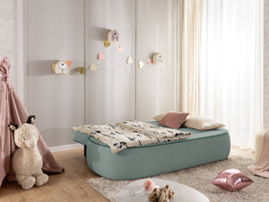 SAGA 3 SEATER SOFA BED - SAGE GREEN