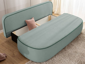 SAGA 3 SEATER SOFA BED - SAGE GREEN