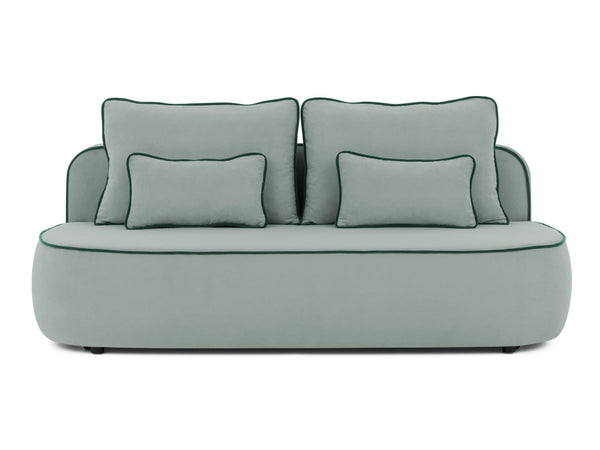 SAGA 3 SEATER SOFA BED - SAGE GREEN