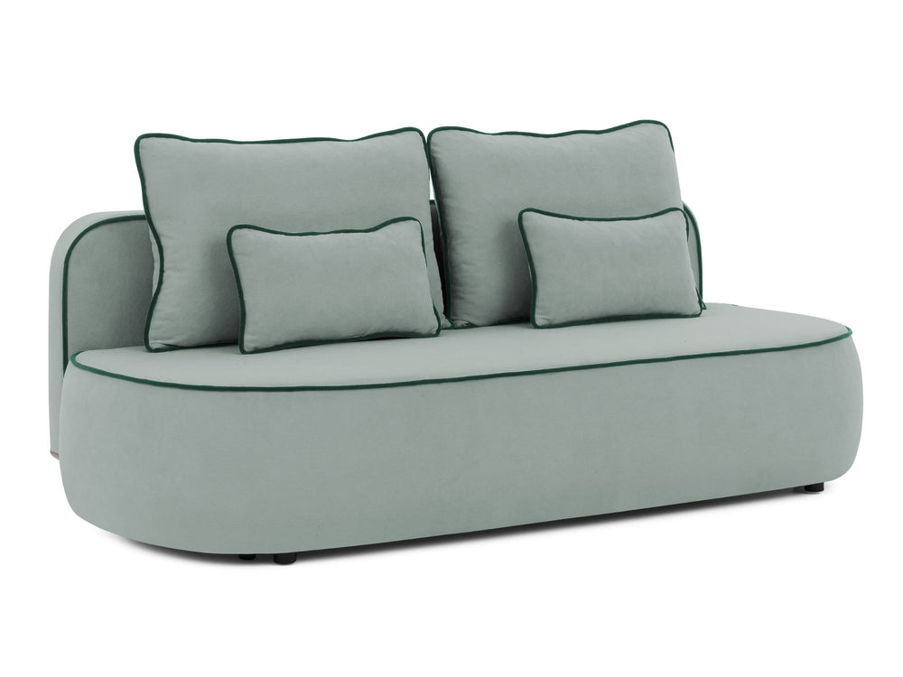 SAGA 3 SEATER SOFA BED - SAGE GREEN