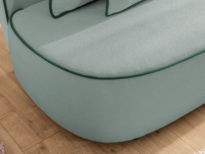 SAGA 3 SEATER SOFA BED - SAGE GREEN