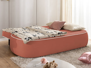 SAGA 3 SEATER SOFA BED - CORAL PINK