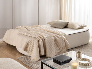 SAGA 3 SEATER SOFA BED - BEIGE