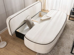 SAGA 3 SEATER SOFA BED - BEIGE