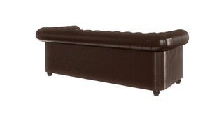 YORK 3 SEATER SOFA BROWN