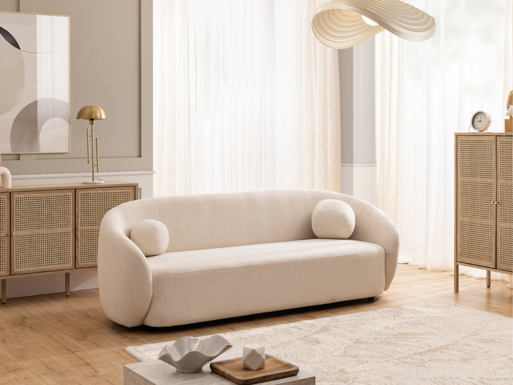 BLOOM 3 SEATER SOFA BEIGE