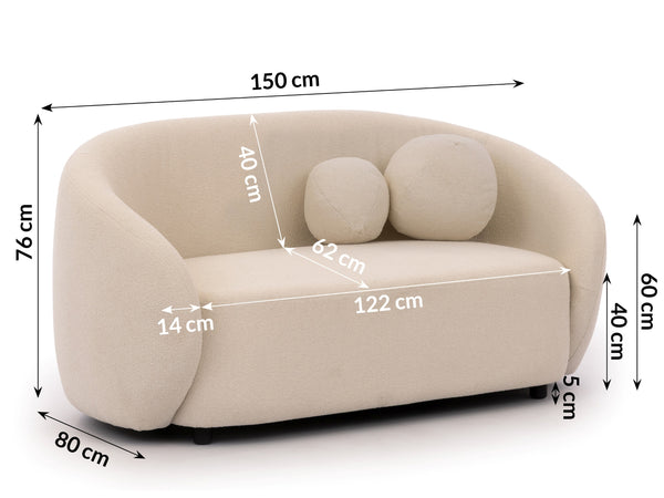 BLOOM 3+2+1 SEATER SOFA SET BEIGE