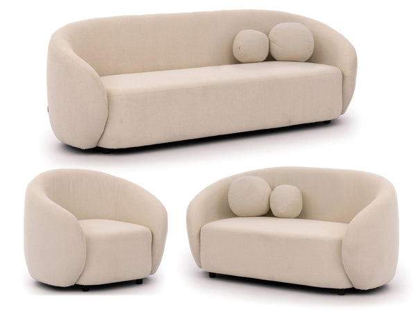 BLOOM 3+2+1 SEATER SOFA SET BEIGE