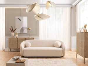 BLOOM 3 SEATER SOFA BEIGE