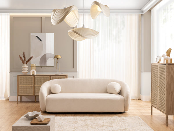 BLOOM 3 SEATER SOFA BEIGE