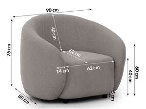 BLOOM 3+2+1 SEATER SOFA SET GREY