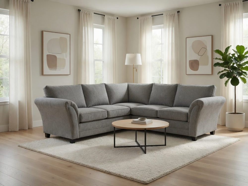 ZINA CORNER SOFA - GREY