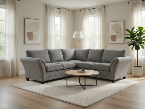 ZINA CORNER SOFA - GREY