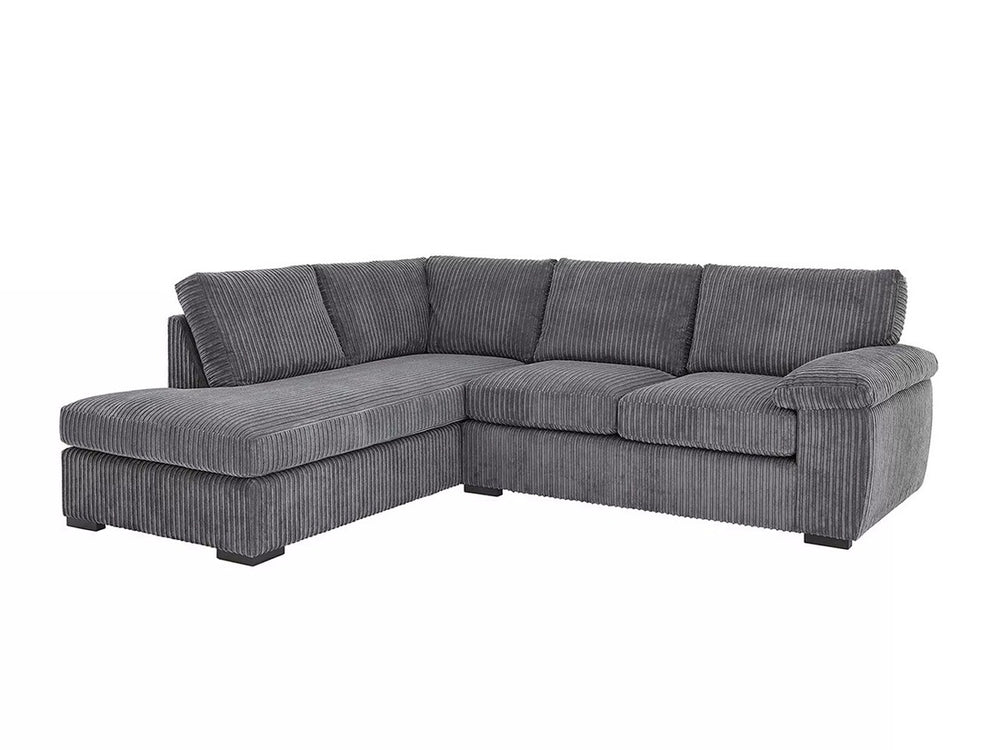 AMALFI L-SHAPED LEFT HAND FACING GREY CORNER SOFA